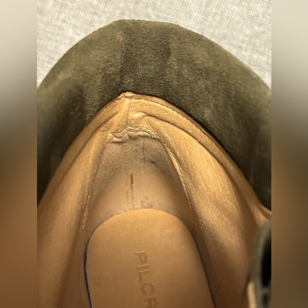 ANTHROPOLOGIE Pilcro Green Suede Boots, Sz 39. - Picture 9 of 15